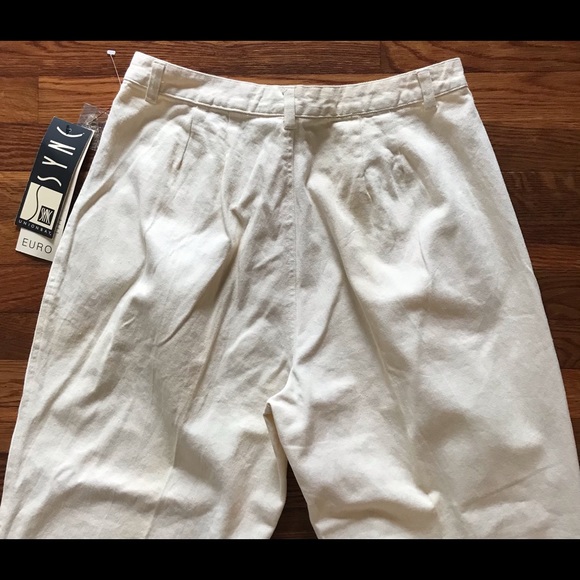 NWT VTG 90s UnionBay Super High Waisted Baggy Silhouette Tapered Leg Pants Sz 16 - Picture 7 of 11